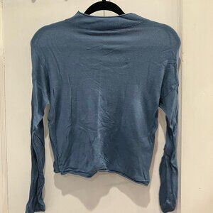 Dynamite blue lightweight cropped sweater size medium